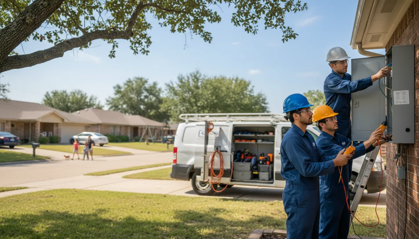 Certified electrician providing emergency electrical services in Johnson City, TX